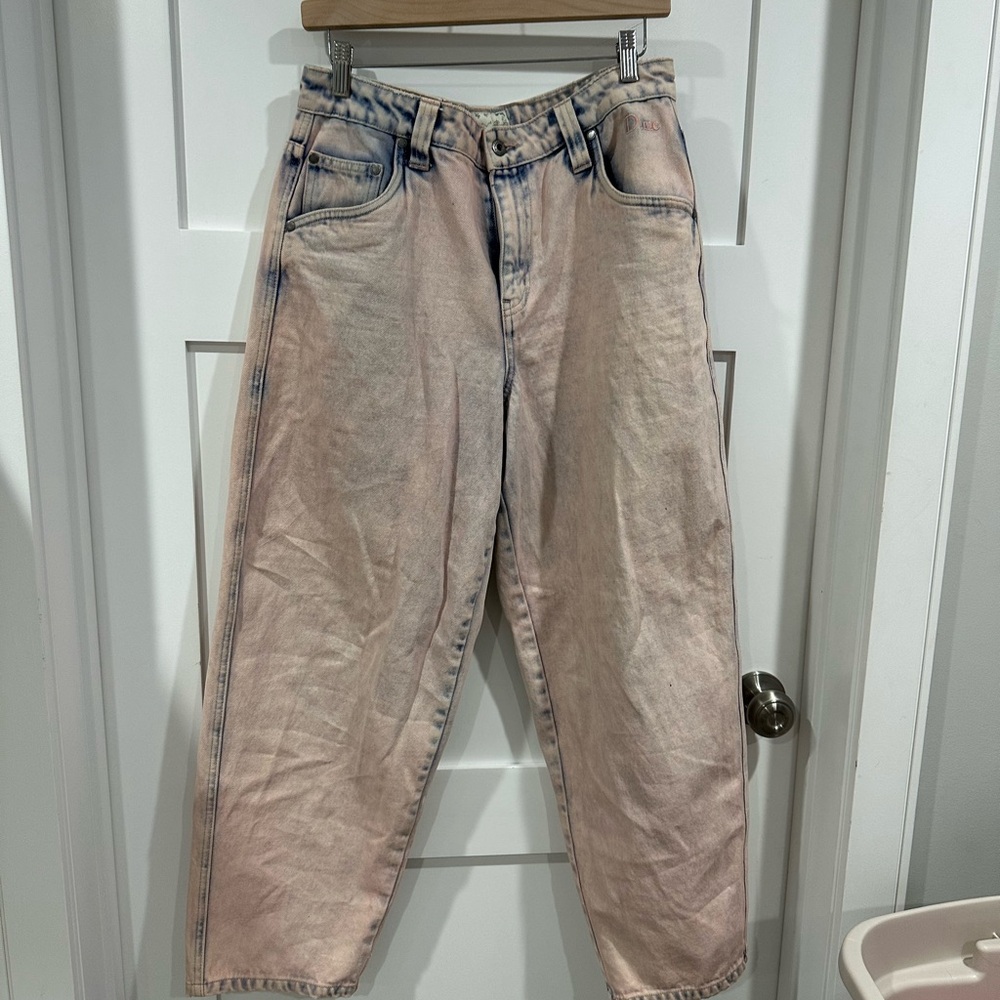 Stylish Pink and Blue Jeans